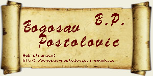 Bogosav Postolović vizit kartica